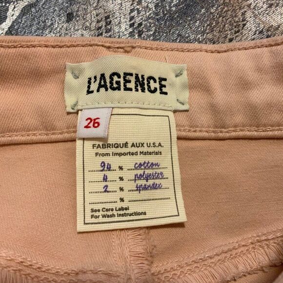 L’AGENCE Margot Paloma Snakeskin Print Coated Stretch Skinny Jeans Size 26 - Picture 11 of 13